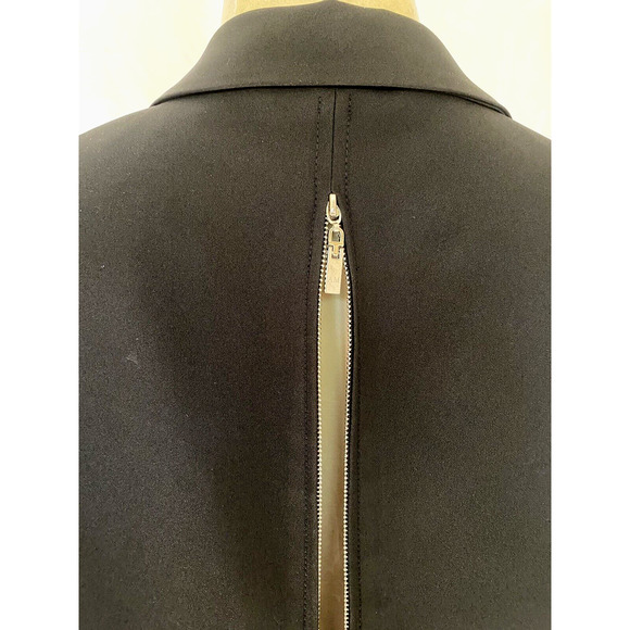 Alberto Makali Jacket Blazer One Button Ruched Sleeve Back Zipper Lined L - Picture 5 of 7